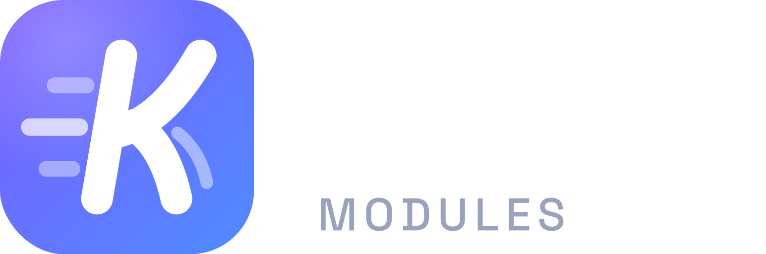 Kinetic Modules